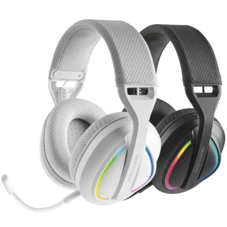 Auriculares Gaming Inalámbricos con Micrófono Mars Gaming MHW-QUASAR/ Jack 3.5/ Bluetooth/ Blancos